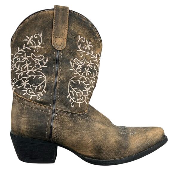 Dan Post Women’s Marissa Brown Embroidered Western Boot Size US 8.5 - Picture 1 of 8